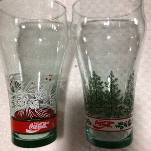 Coca Cola‎ Retro Christmas 16 ounce Glasses-2